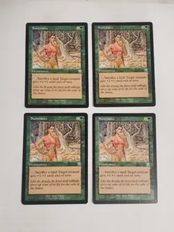 MTG Playset 4x Sustenance (Mercadian Masques/Green/U) - BGM - Image 1