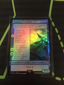MTG Magic The Gathering Summon Leviathan Foil FIN Rare Final Fantasy Commander - Image 1