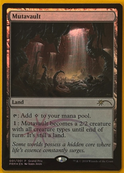 Mutavault | FOIL | MTG Grand Prix Promo #001 | M/NM - Image 1