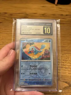 Pokemon TCG Squirtle 151 Reverse Holo Card 007/165 Scarlet & Violet - Image 1