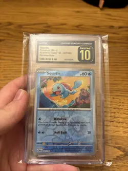 Pokemon TCG Squirtle 151 Reverse Holo Card 007/165 Scarlet & Violet - Image 2
