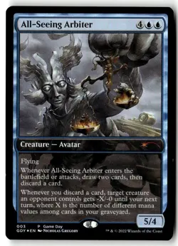 MTG Foil All-Seeing Arbiter - Game Day Promos Moderately Played English - Image 1