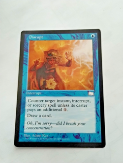 MTG Disrupt Weatherlight Regular Common - Some Edge Wear - See Pics - Image 1