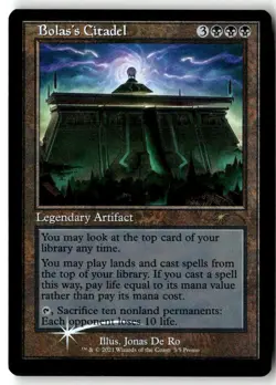 MTG Foil Bolas's Citadel (Retro Frame) - WPN Promos Moderately Played English - Image 1
