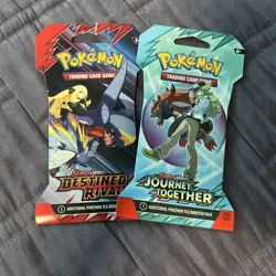 Pokemon Destined Rivals and Journey Together Sleeved Booster Pack - Image 1