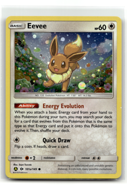 Pokemon TCG - Eevee 101a/149 - Cosmos Holo - Sun & Moon Base - Image 1