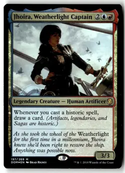 MTG Foil Jhoira, Weatherlight Captain - Dominaria Heavily Played English - Image 1