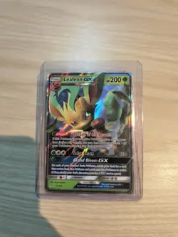 Leafeon GX ULTRA RARE 13/156 SM Ultra Prism Pokemon NM HOLO - Image 1