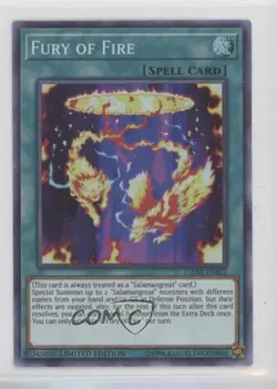 Fury of Fire YuGiOh Dark Neostorm Special Edition #DANE-ENSE2 00jz - Image 1