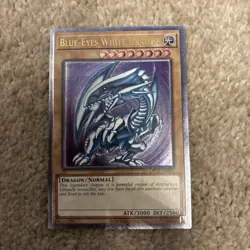 Yugioh OP28-EN001 Blue-Eyes White Dragon Ultimate Euro deep imprint purple hue - Image 4