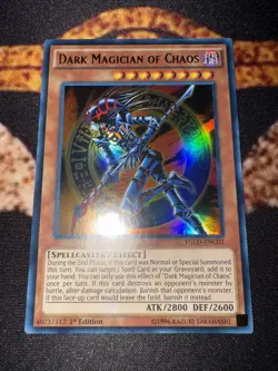YUGIOH • DARK MAGICIAN OF CHAOS • ULTRA RARE • YGLD-ENC02 • 1st EDITION • NM - Image 5