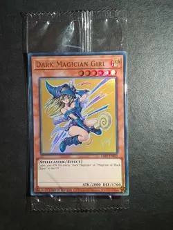 Yugioh Rare / Misprint LART-EN035 Dark Magician Girl Ultra Promo (sealed pack) - Image 1