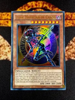 YUGIOH • DARK MAGICIAN OF CHAOS • ULTRA RARE • YGLD-ENC02 • 1st EDITION • VLP - Image 1