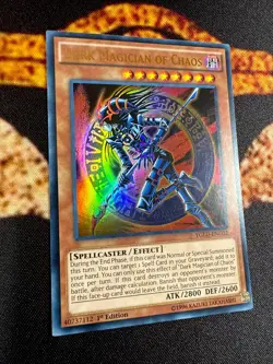 YUGIOH • DARK MAGICIAN OF CHAOS • ULTRA RARE • YGLD-ENC02 • 1st EDITION • VLP - Image 4