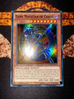 YUGIOH • DARK MAGICIAN OF CHAOS • ULTRA RARE • YGLD-ENC02 • 1st EDITION • VLP - Image 5