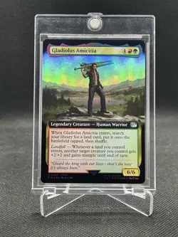 Magic The Gathering Final Fantasy Gladiolus Amicitia 0489 Extended Art Foil Card - Image 1