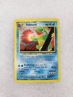 Politoed Pokemon Card 8/75 Holo Holographic Neo Discovery ((LP TO MP)) - Image 1