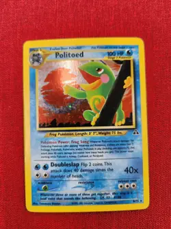 Politoed Pokemon Card 8/75 Holo Holographic Neo Discovery ((LP TO MP)) - Image 2