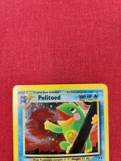 Politoed Pokemon Card 8/75 Holo Holographic Neo Discovery ((LP TO MP)) - Image 3
