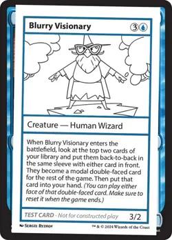 Blurry Visionary - Test Card (MB2) Mystery Booster 2 - NM - Image 1