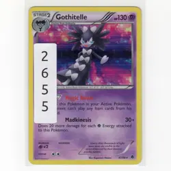 Pokemon TCG Gothitelle 47/98 BW Emerging Powers Holo Rare Card EN-LP 2011 - Image 3