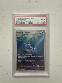 Wartortle 171/165 Special Illustration Rare #171 Pokemon 151 Graded Card PSA 9 - Image 1