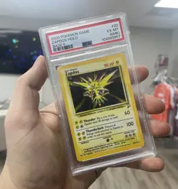 PSA 6(MK) EX-MT Zapdos Base Set 2 Holo Rare Pokemon Card 20/130 - Image 1