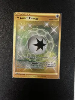 V Guard Energy Gold Card Secret Rare 215/195 US Seller Fast Shipping - Image 1