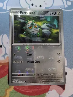 Ferroseed 068/086 Master Ball Reverse Holo White Flare Pokemon TCG Card NM - Image 1