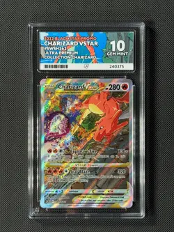 ACE 10 Charizard V STAR SWSH 262 Black Star Promo Pokemon Card UPC GEM MINT - Image 1