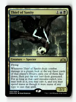 MTG Foil Thief of Sanity - Prerelease Moderately Played English - Image 1