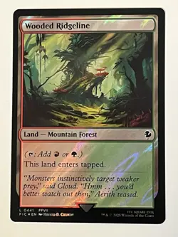 Wooded Ridgeline Surge Foil Commander: Final Fantasy MTG 0441 - Image 1