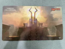 MTG: 2017 Amonkhet Worthy Challenger Prize Playmat Ultra Pro Store Used - Image 1