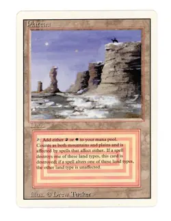 Plateau Revised Edition Dual Land MTG Magic the Gathering LP Vintage 1994 - Image 1