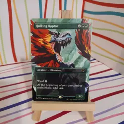 MTG Hulking Raptor 327 Rare Foil Borderless The Lost Caverns of Ixalan - Image 1