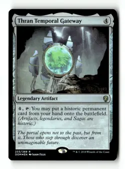 MTG Foil Thran Temporal Gateway - Prerelease Moderately Played English - Image 1