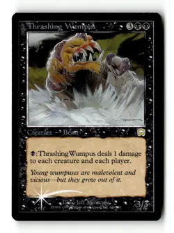 MTG Foil Thrashing Wumpus - Mercadian Masques Moderately Played English - Image 1