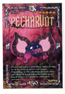 Pokemon Cracked Ice Holo - Prisma Trick or Treat Cards - PECHARUNT #150 - Image 1