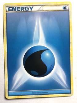 Water Energy 2010 UNNUMBERED HeartGold Soulsilver Pokemon NEAR MINT NM - Image 1