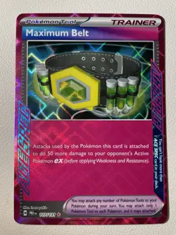 Pokemon TCG Maximum Belt 117/131 Prismatic Evolution Ace Spec Trainer - NM - Image 3