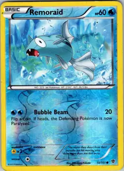 Remoraid 18/101 Pokemon Plasma Blast Reverse Holo - Image 1