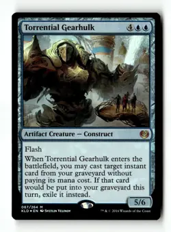 MTG Foil Torrential Gearhulk - KLD Moderately Played English - Image 1