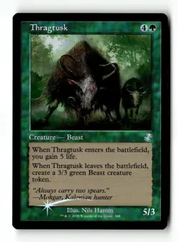 MTG Foil Thragtusk - TSR Moderately Played English - Image 1