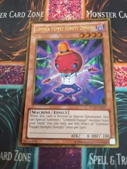 Yugioh Gimmick Puppet Humpty Dumpty PGLD-EN011 Gold Secret Rare 1st Edition NM - Image 1