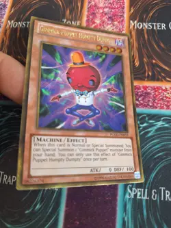 Yugioh Gimmick Puppet Humpty Dumpty PGLD-EN011 Gold Secret Rare 1st Edition NM - Image 2