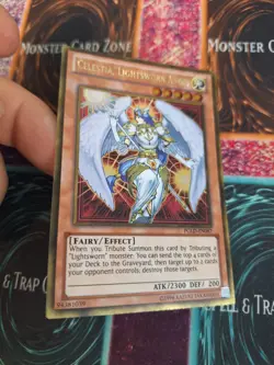 Yugioh Celestia, Lightsworn Angel PGLD-EN087 Gold Rare Unlimited Near Mint - Image 2
