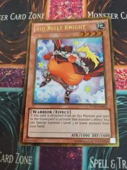 Yugioh Big Belly Knight PGLD-EN004 Gold Secret Rare 1st Edition Near Mint - Image 1