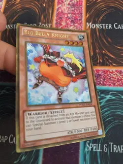 Yugioh Big Belly Knight PGLD-EN004 Gold Secret Rare 1st Edition Near Mint - Image 2