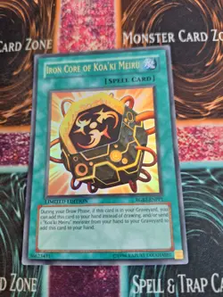 Yugioh Iron Core of Koa'ki Meiru RGBT-ENPP1 Ultra Rare Limited Near Mint - Image 1