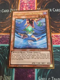 Yugioh Blackwing - Gale the Whirlwind PGL2-EN073 Gold Rare 1st Edition Near Mint - Image 1